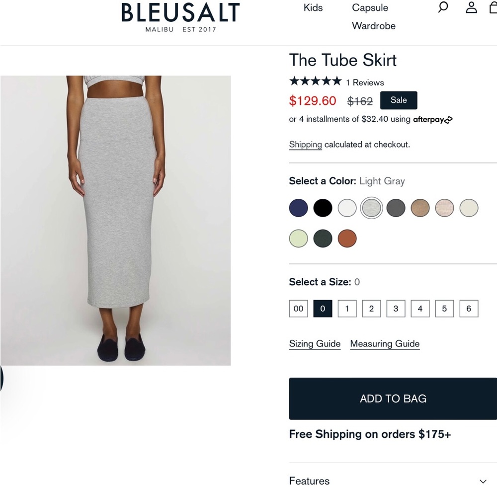 Bleusalt Tube Skirt